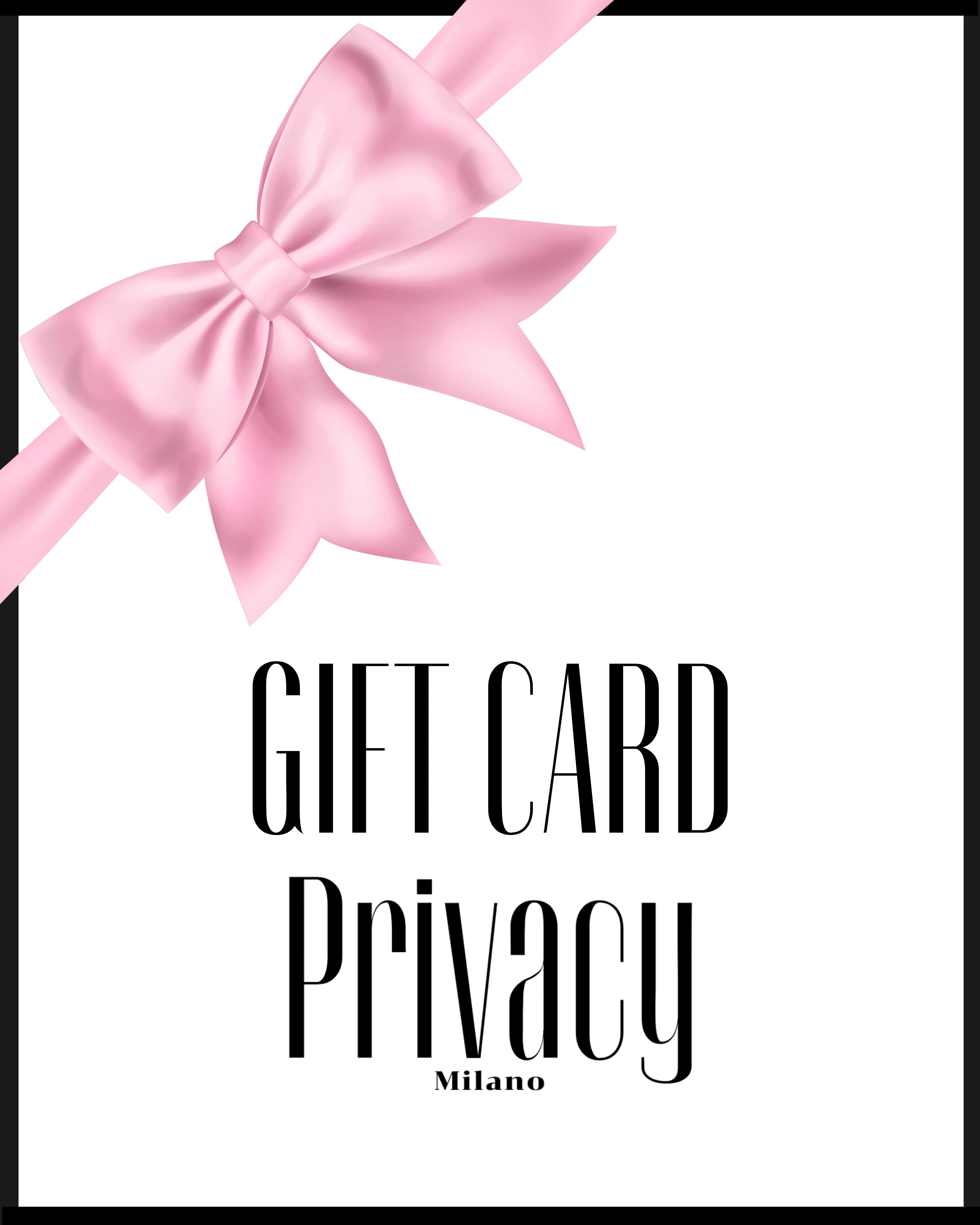 Buono regalo per Privacy Milano